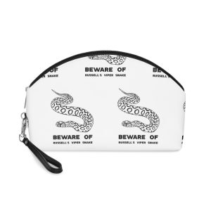 Diseno Ilustracion Serpiente Viper Russells Blanco Negro Makeup Bag