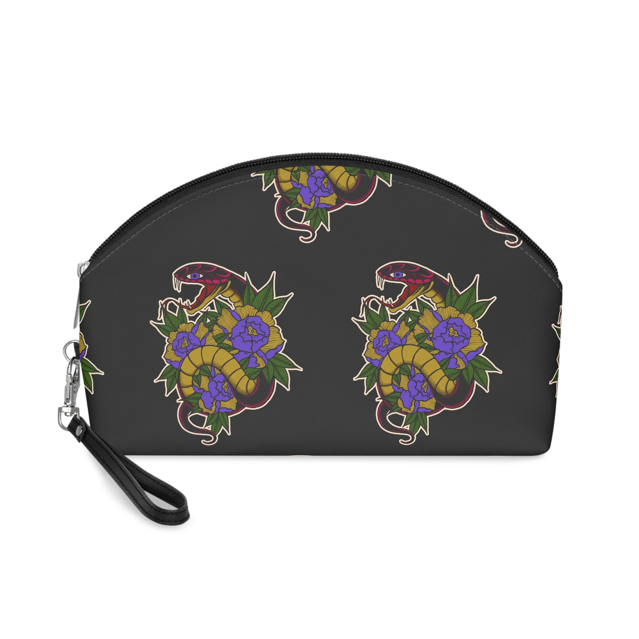 Black Snake Makeup Bag