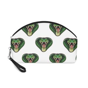 Aggressive Cobra Head Mascot Illustration Makeup Bag
