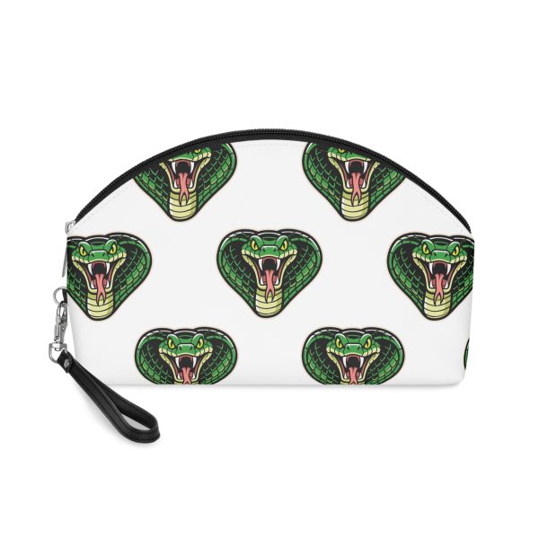 Aggressive Cobra Head Mascot Illustration Makeup Bag