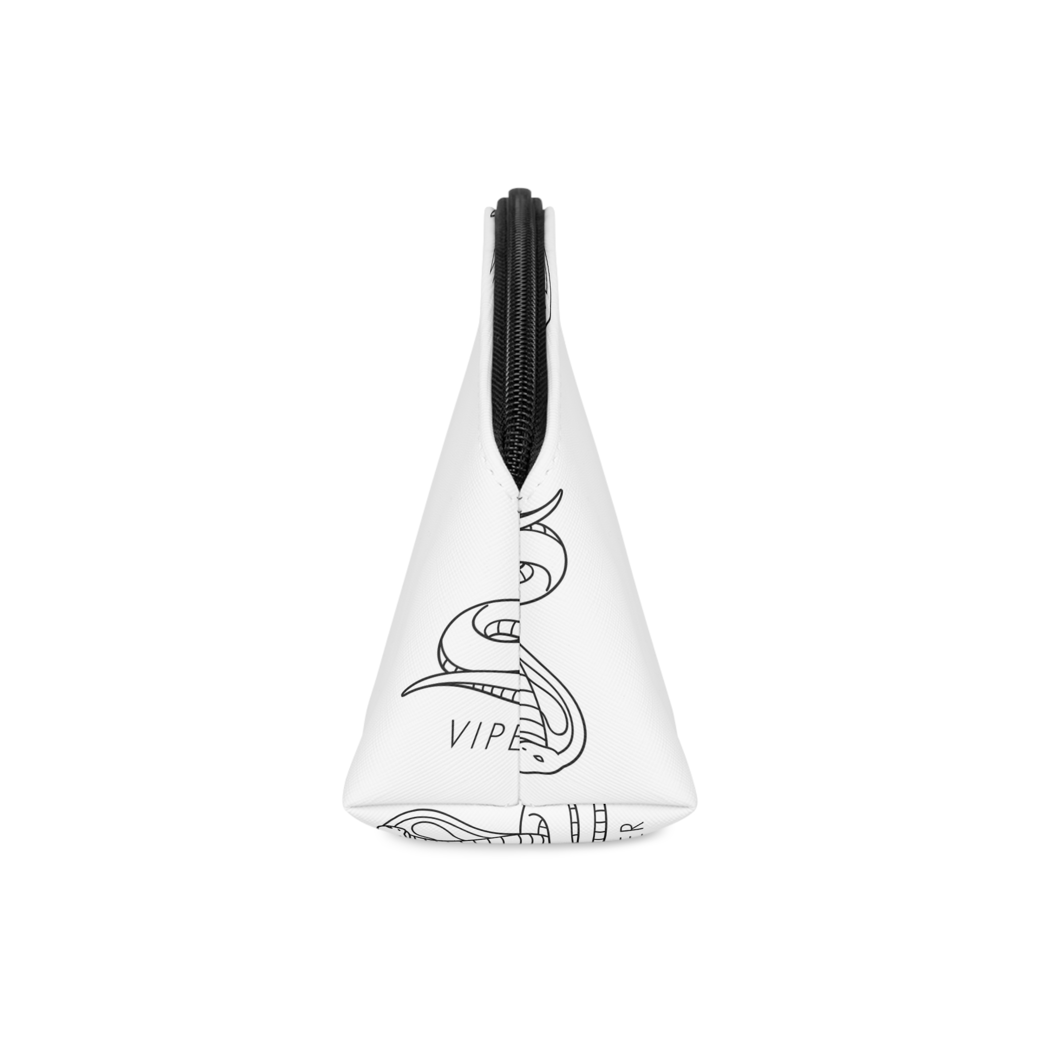 Creative Vector Viper Snake Illustration Design 2 Makeup Bag - Image 4