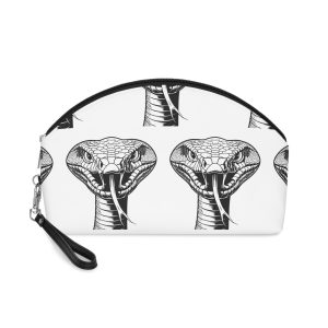 Clean Lines Doodle Design Cobra Snake Makeup Bag