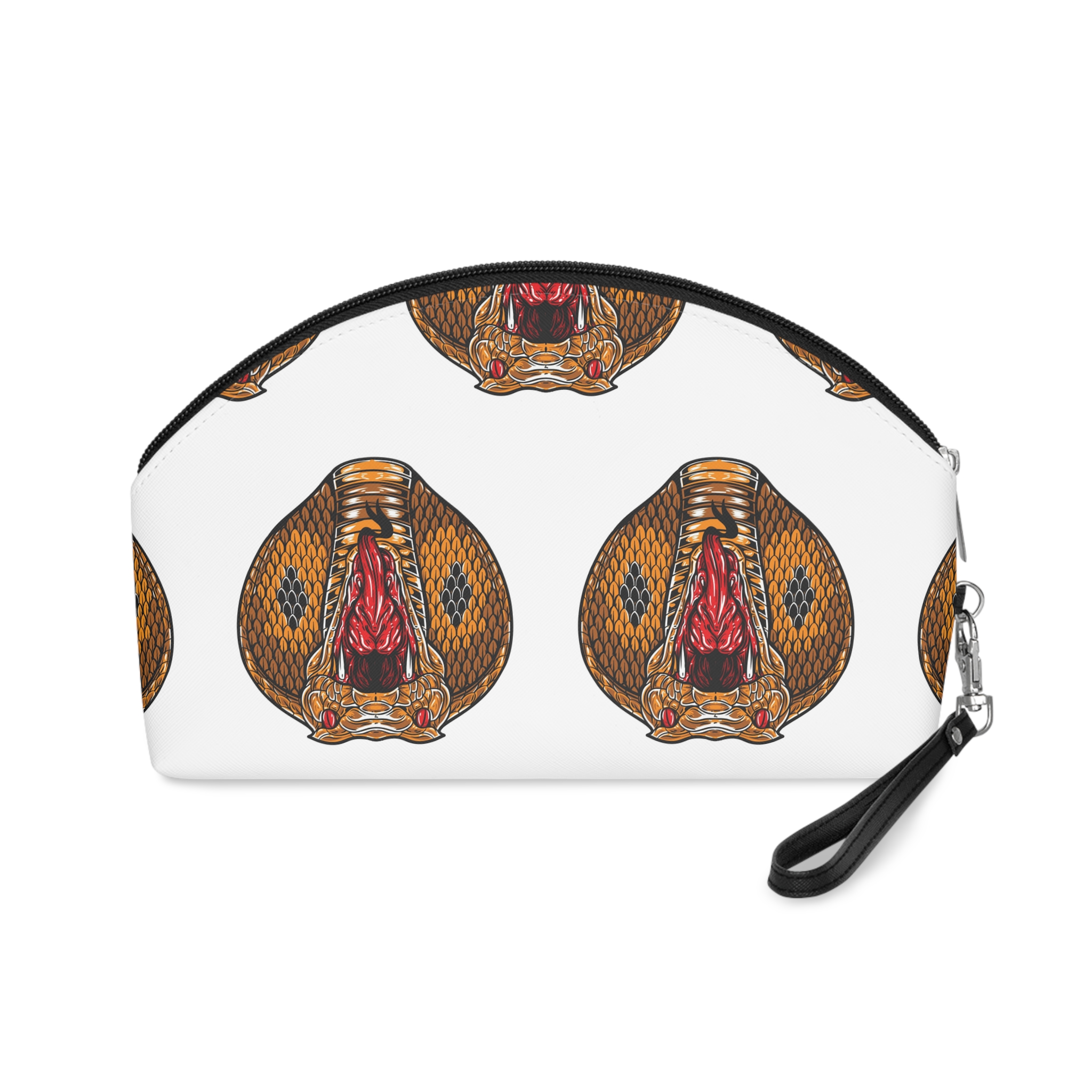 Angry King Cobra Face Makeup Bag - Image 2