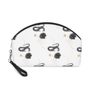 Blank Golden Frame With Snake Makeup Bag