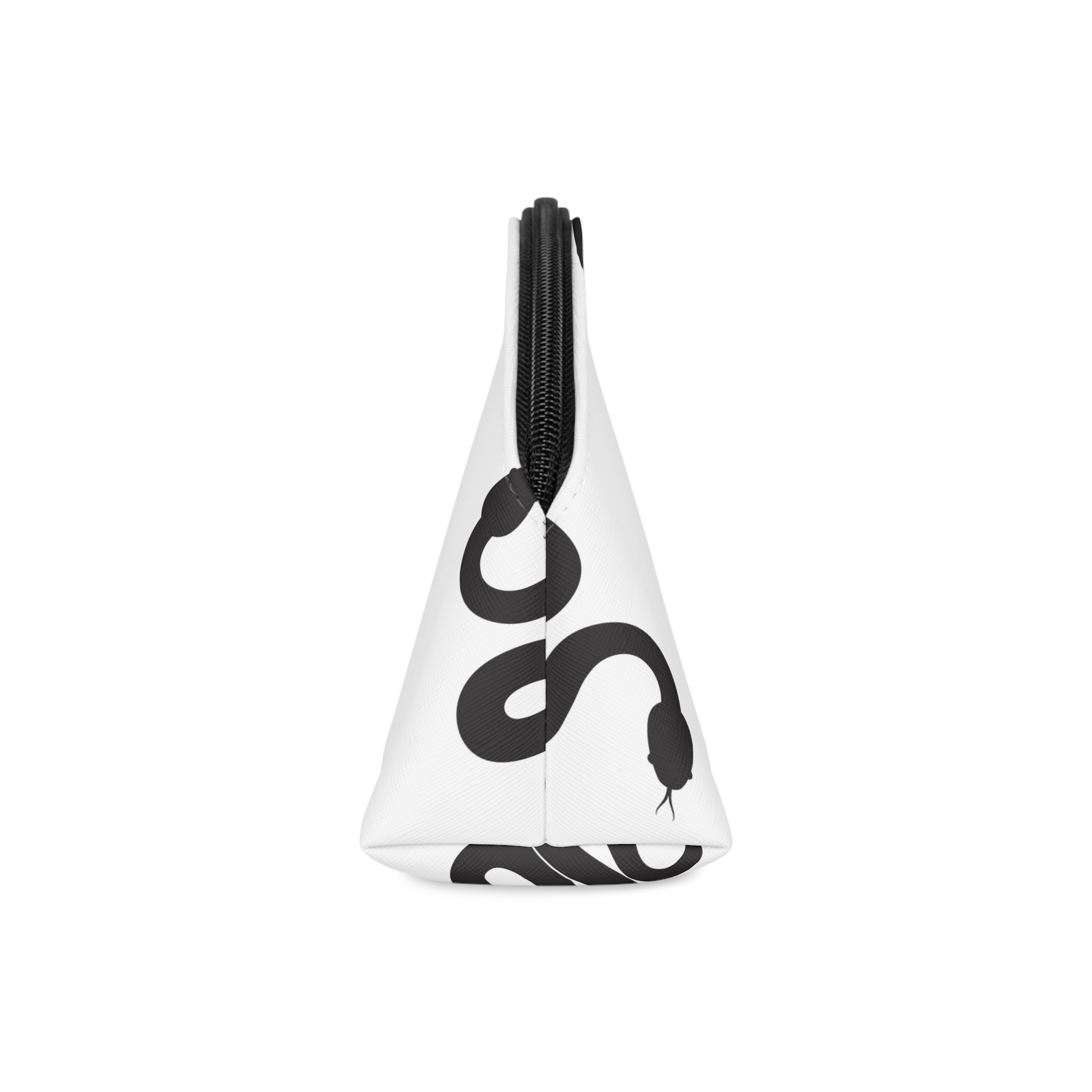 Black Snake Silhouette Icon Makeup Bag - Image 4