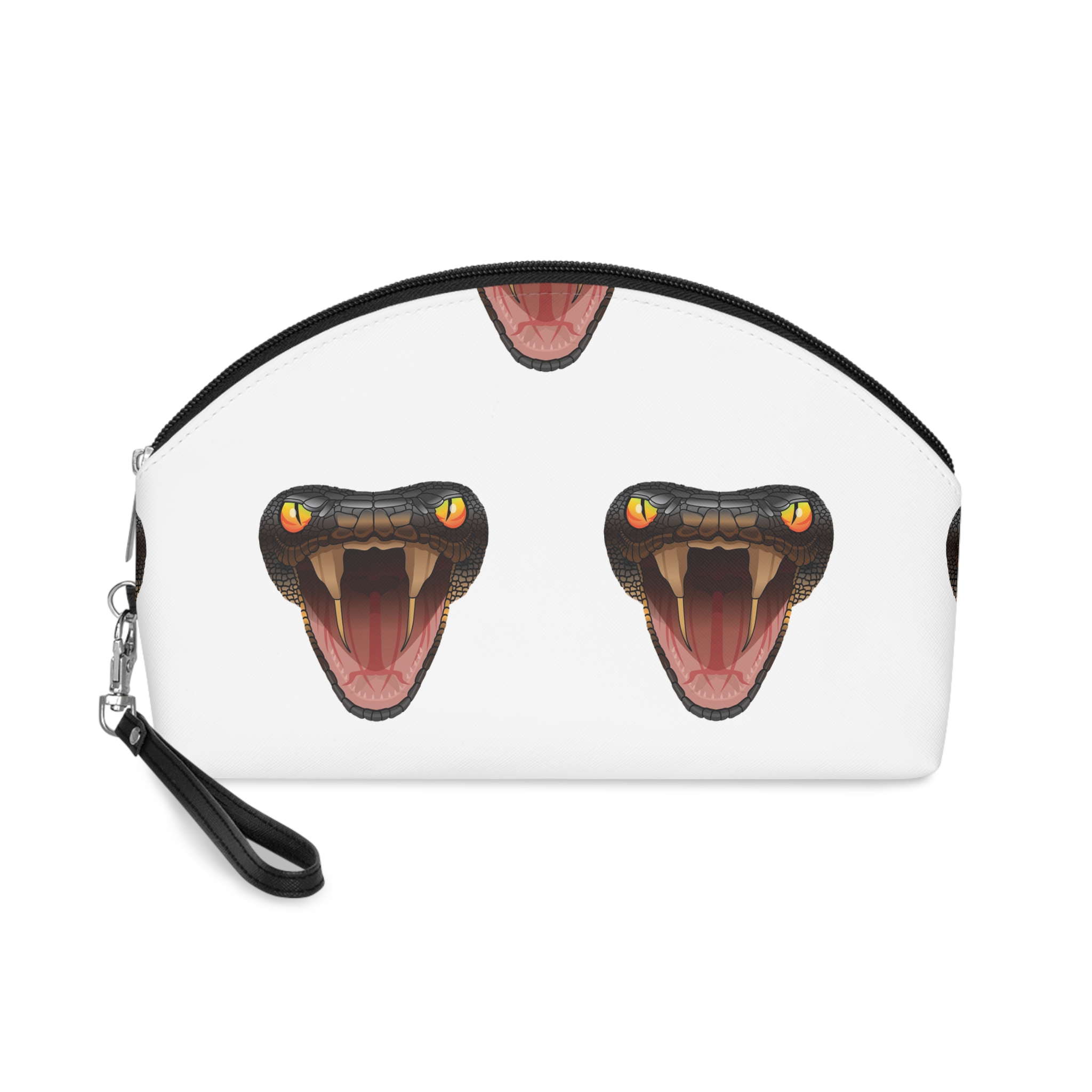 Black Mamba Head Vector Design Color Makeup Bag