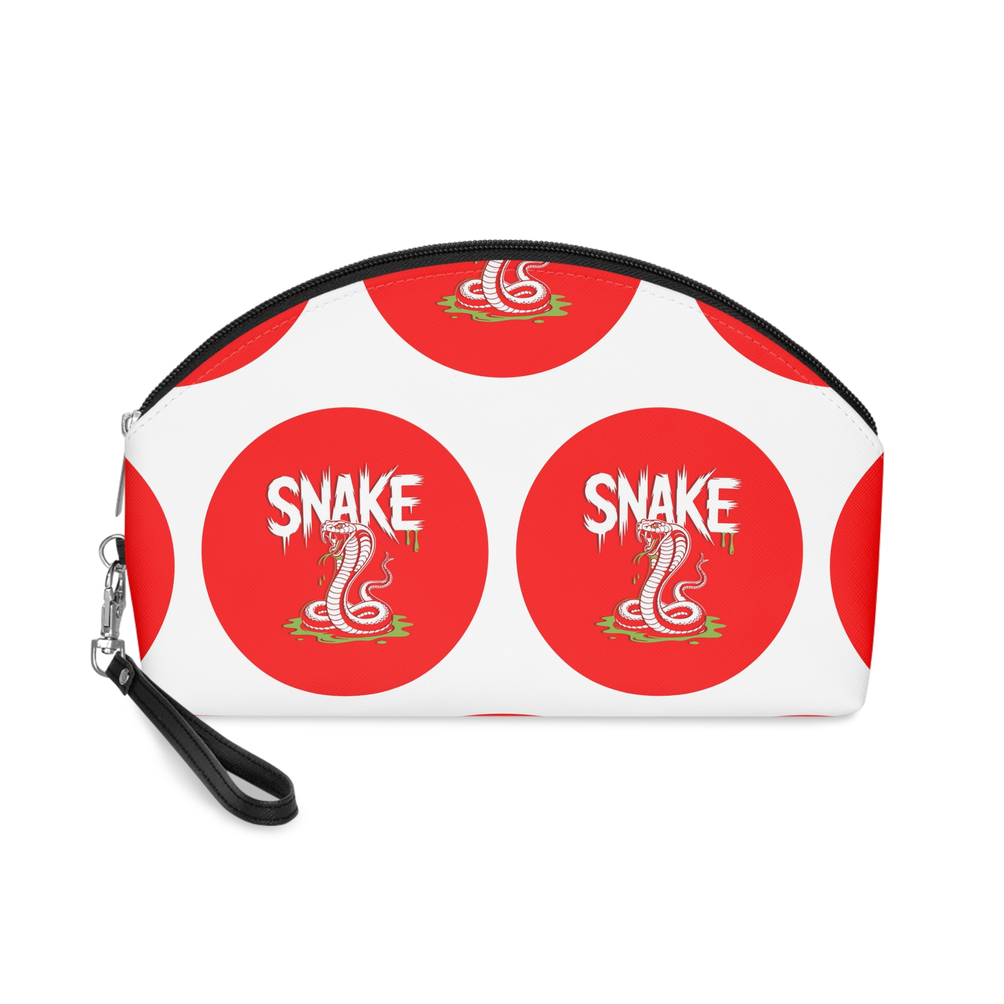 Bodybuilder Poses Silhouette Red Sun Heads Makeup Bag