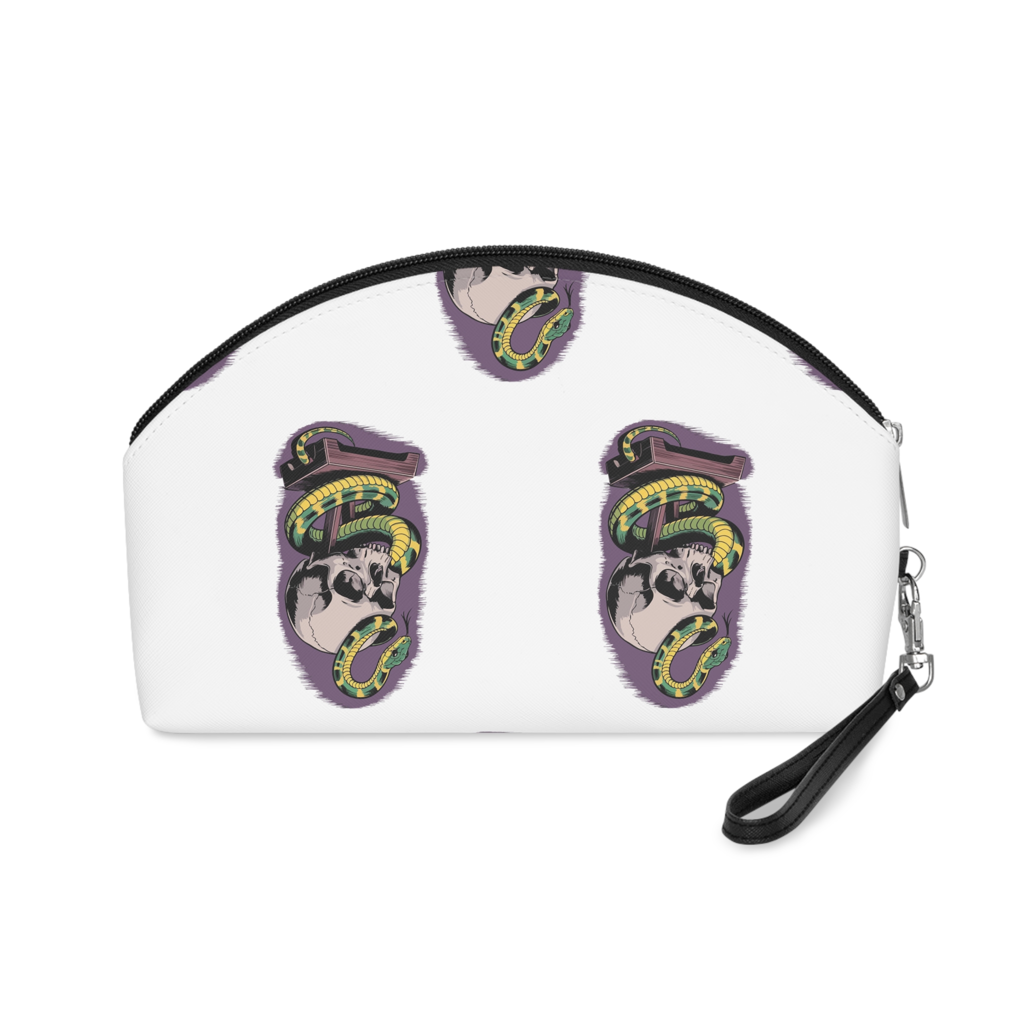 Deadly Snake Inside Skull Fp (1) Makeup Bag - Image 2