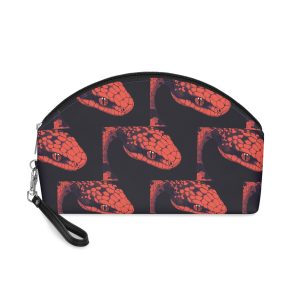 Artistic Snake Illustration Flat Vector Illustrative Design Diverse Creative Purposes Makeup Bag