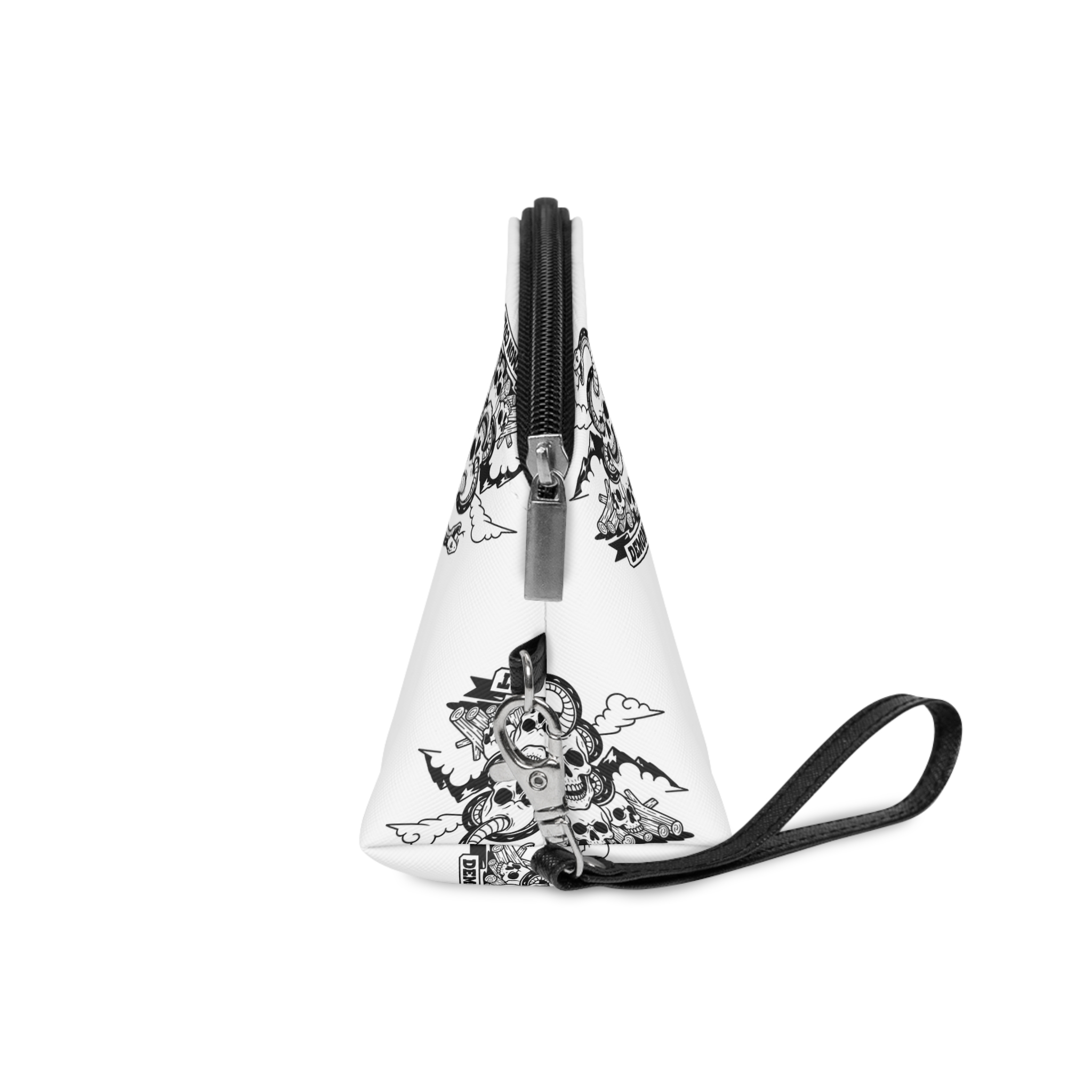 Demon Cult Skull Snake Mountain Emblem Makeup Bag - Image 3