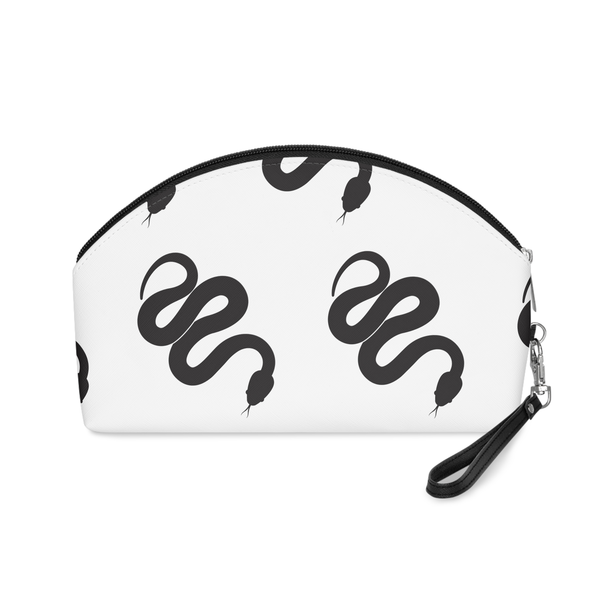 Black Snake Silhouette Icon Makeup Bag - Image 2
