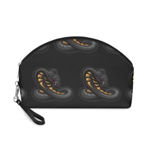 Angry Cobra Snake Logo Makeup Bag