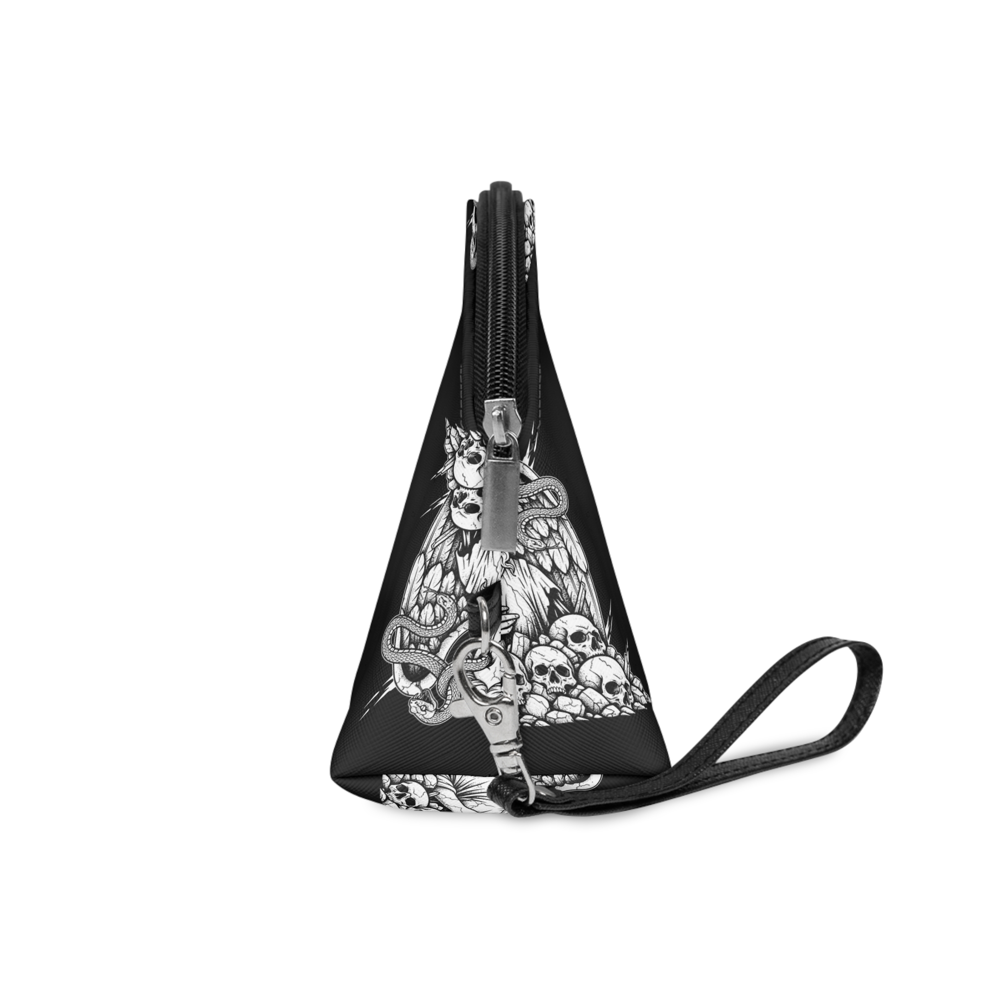 Angel With Snake Skulls Illustration Makeup Bag - Image 3