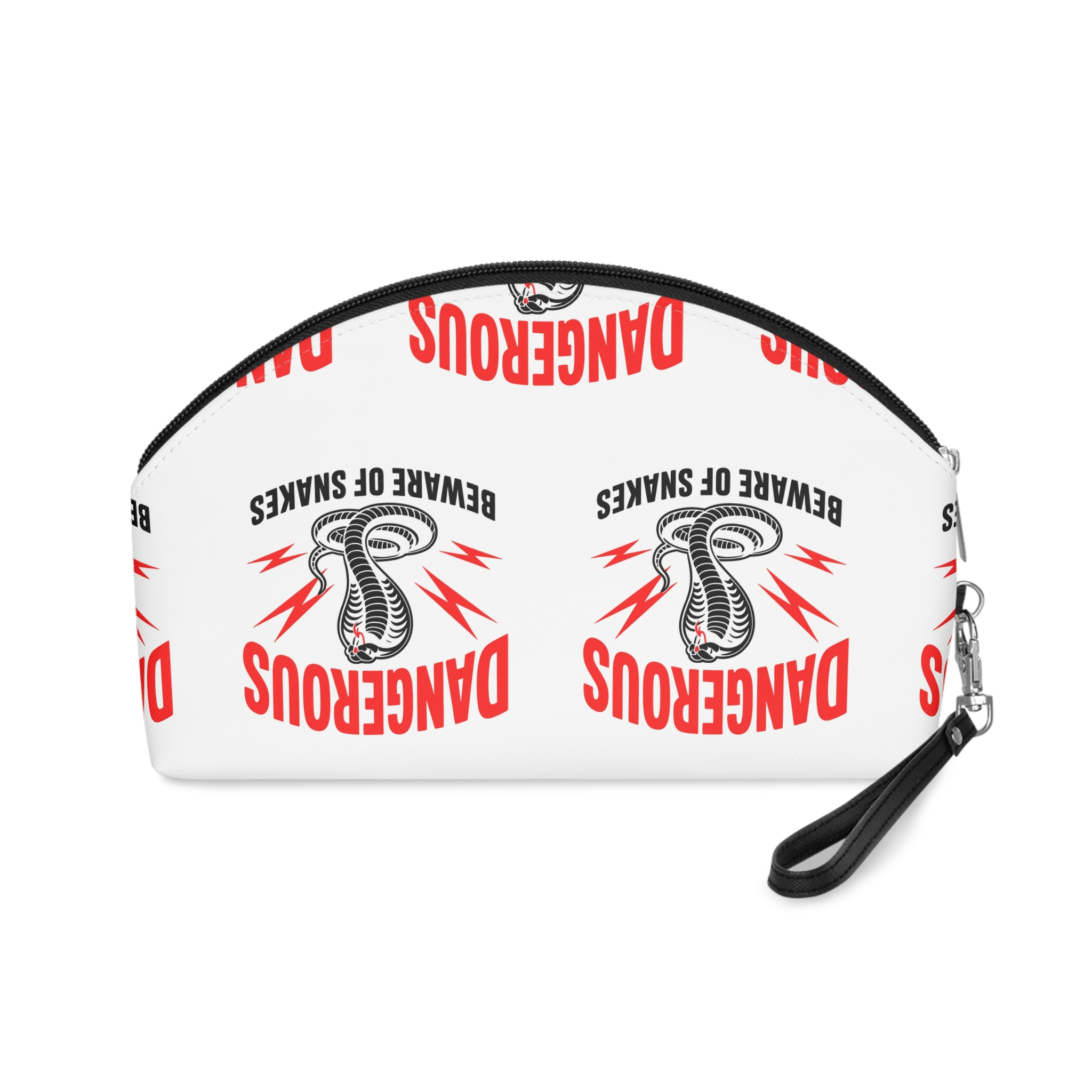 Dangerous Snake Warning Sign Makeup Bag - Image 2