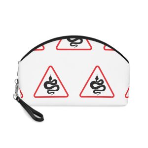 Danger Sign With Snakes Symbol Vector Illustration Transparent Background Makeup Bag