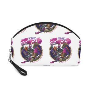 Animal Band With Text Illustration Makeup Bag