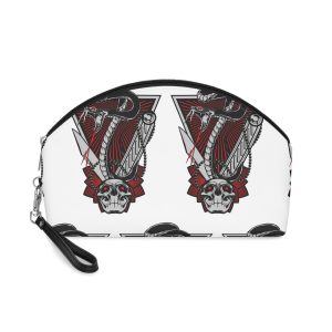 Angry Snake Illustration Makeup Bag